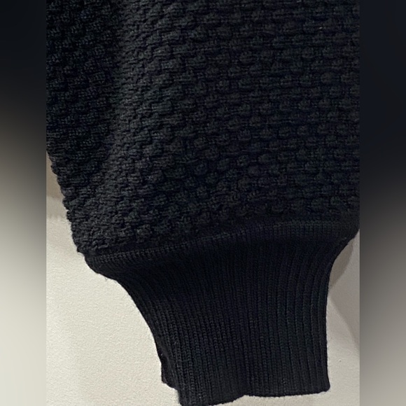 Vintage Geiger Collection Wool Cardigan Sweater Blazer Black size M - Picture 6 of 12